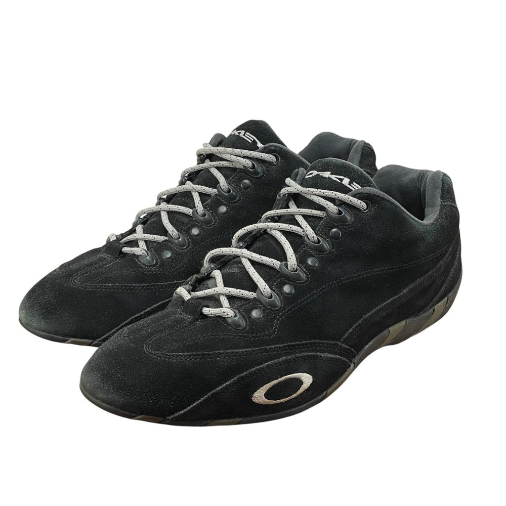 Oakley Kart Racing Division Race Low Black Suede Driving Shoes Men's Size 11.5